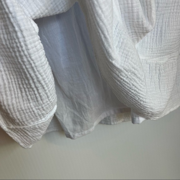 Joie White Resort Dress Boho Women Beach Pool Cover Tie Waist Sm - Picture 3 of 3